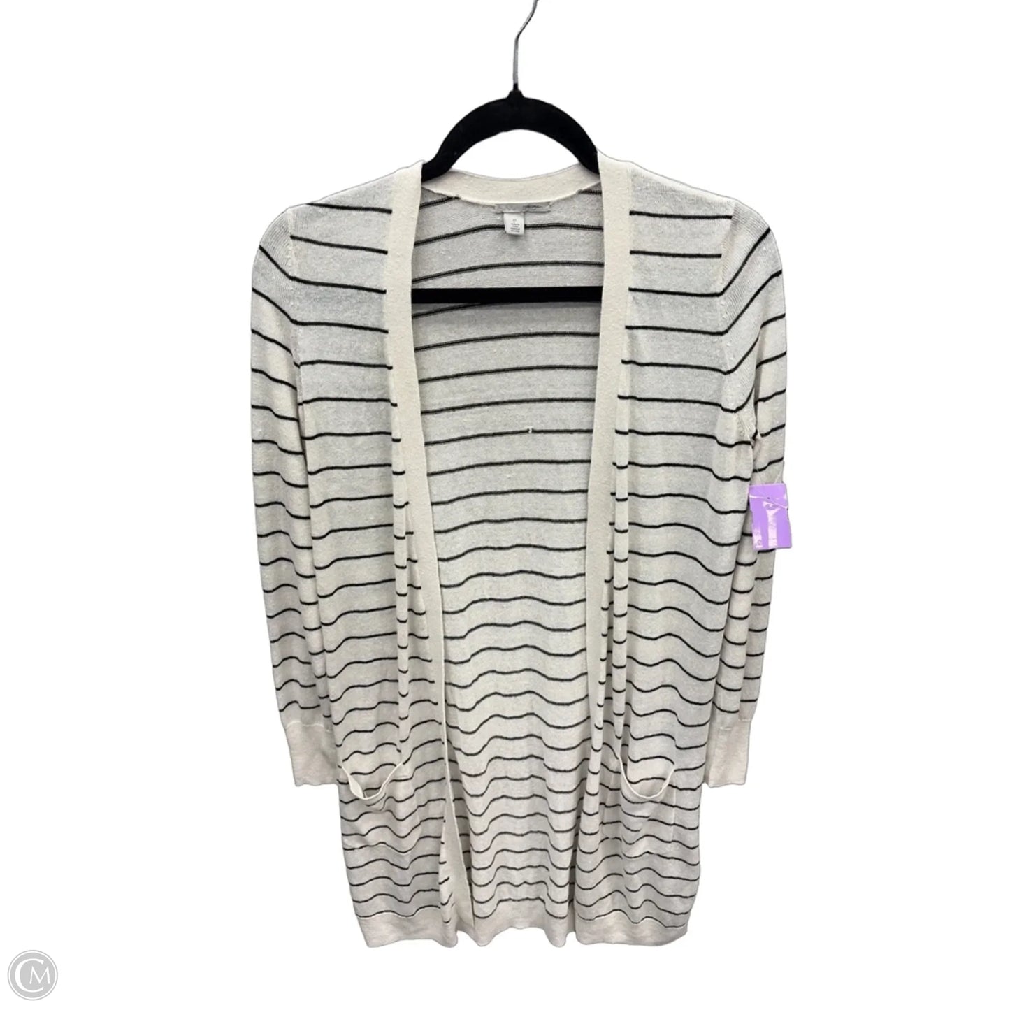Cardigan By Halogen In Striped Pattern, Size: Xs