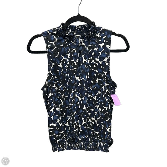 Top Sleeveless By Clothes Mentor In Black & Blue, Size: S