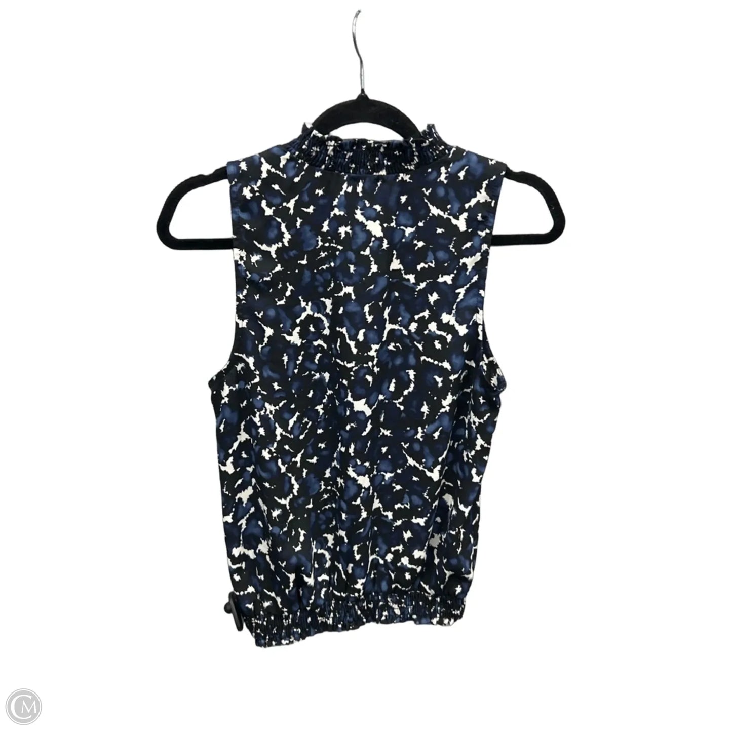 Top Sleeveless By Clothes Mentor In Black & Blue, Size: S