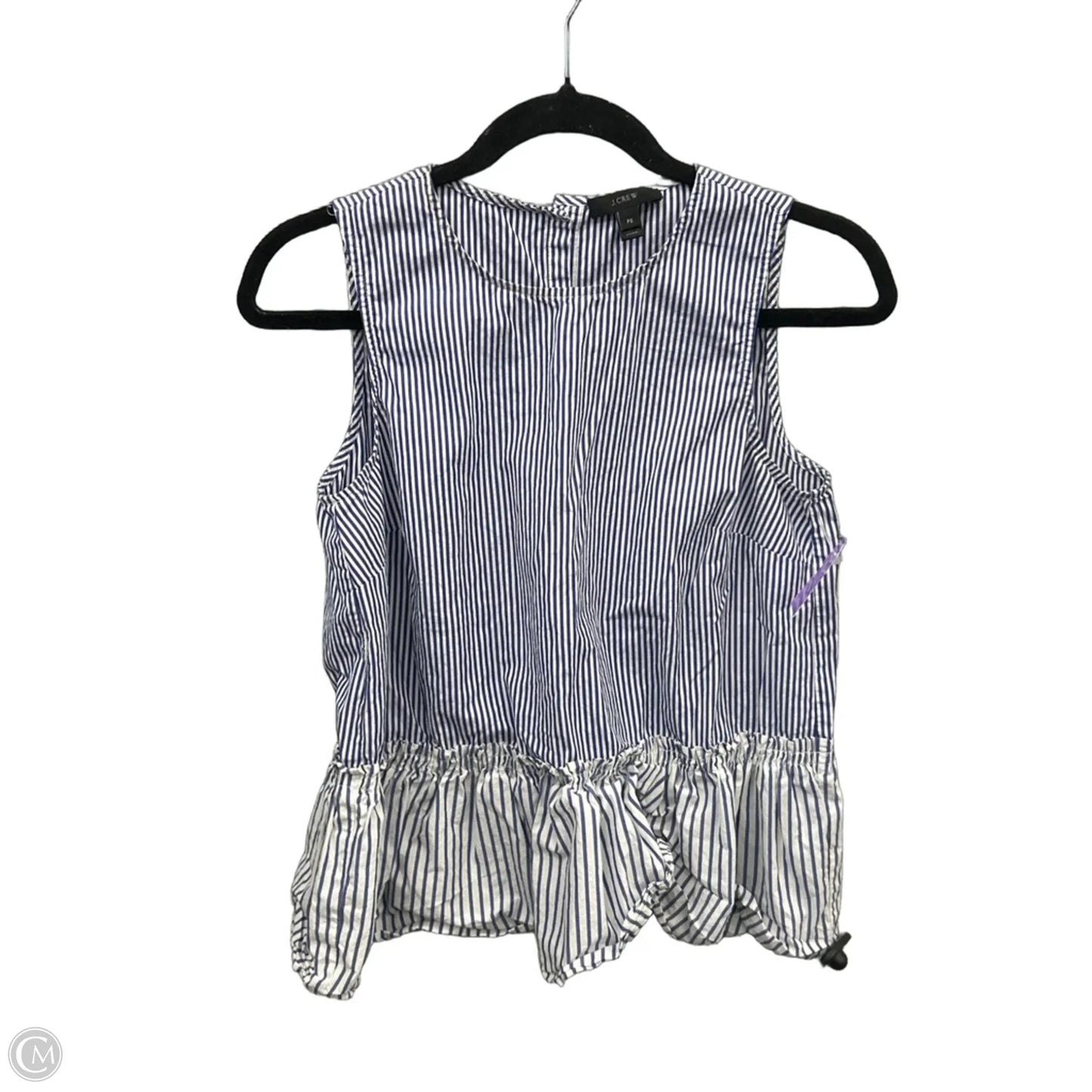 Top Sleeveless By J. Crew In Striped Pattern, Size: Sp