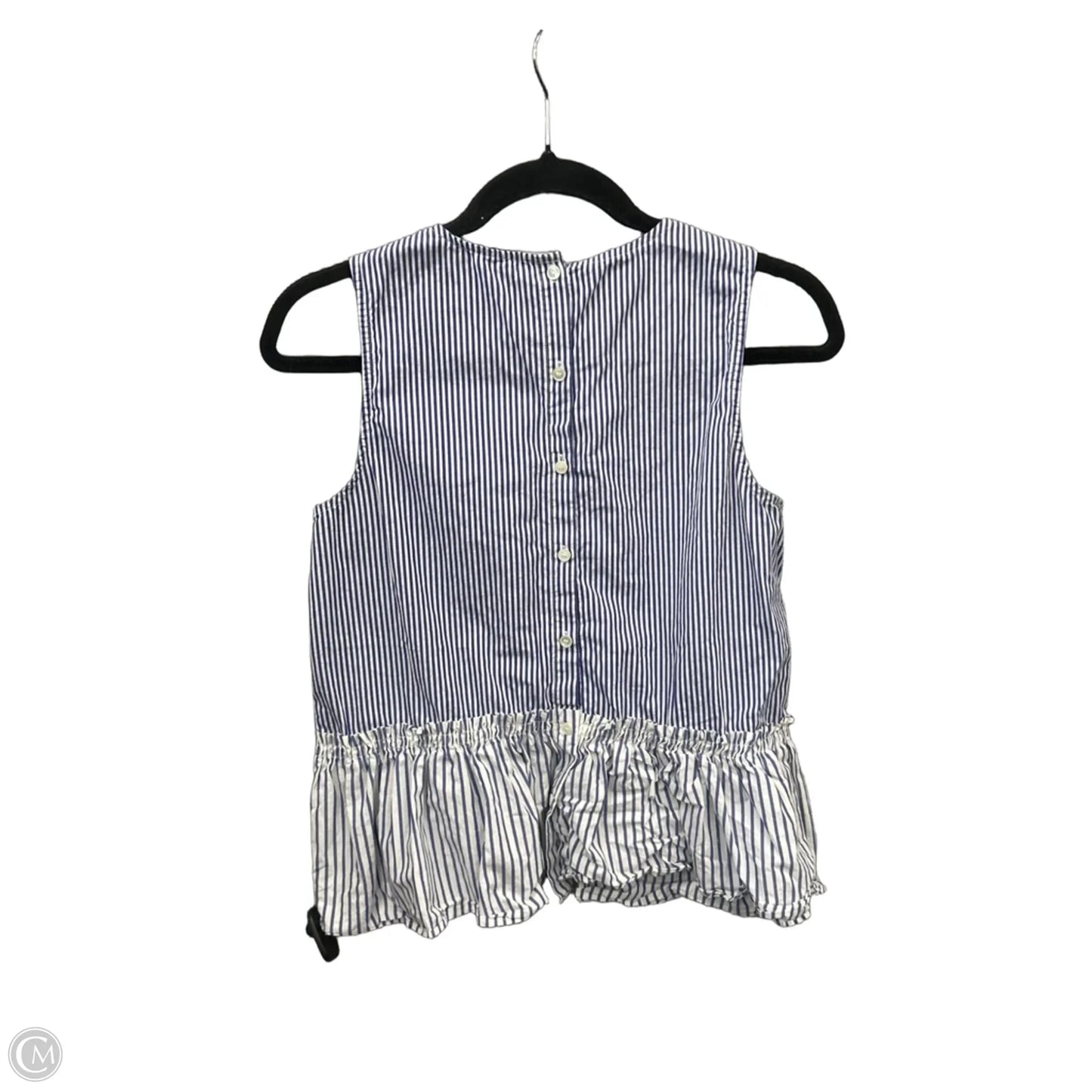 Top Sleeveless By J. Crew In Striped Pattern, Size: Sp