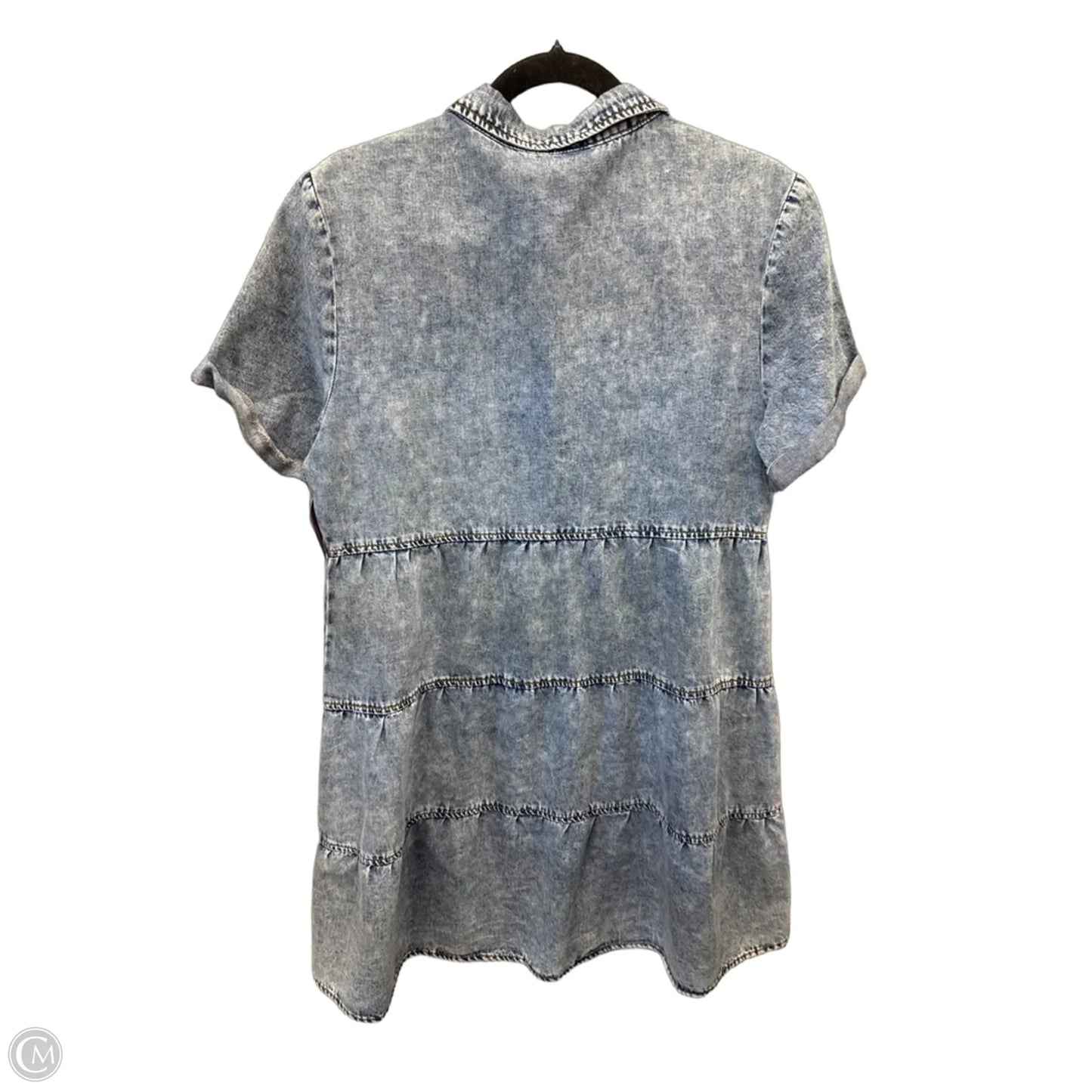 Dress Casual Midi By Clothes Mentor In Blue Denim, Size: M