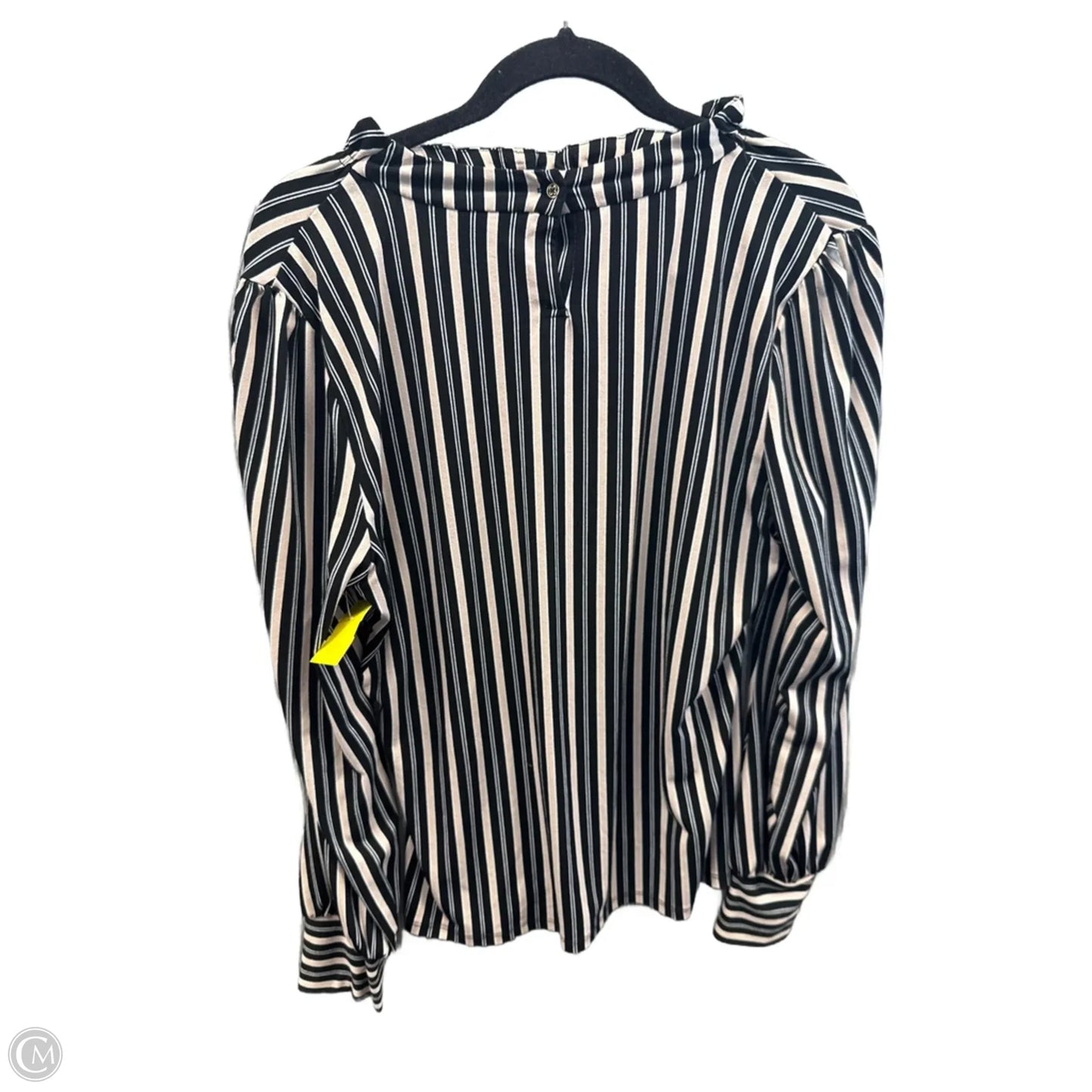 Top Long Sleeve By Adrianna Papell In Striped Pattern, Size: M