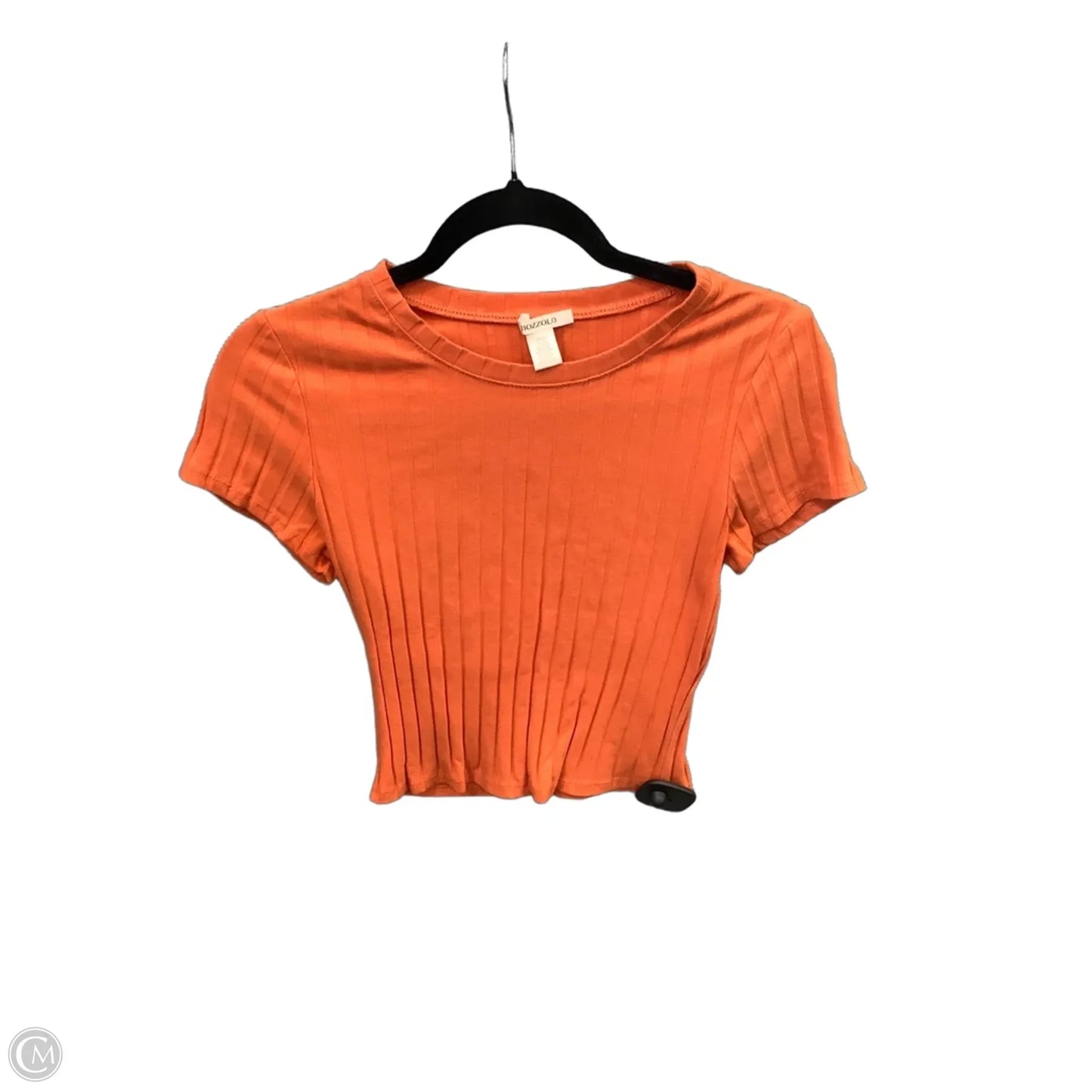 Top Short Sleeve By Bozzolo In Orange, Size: L