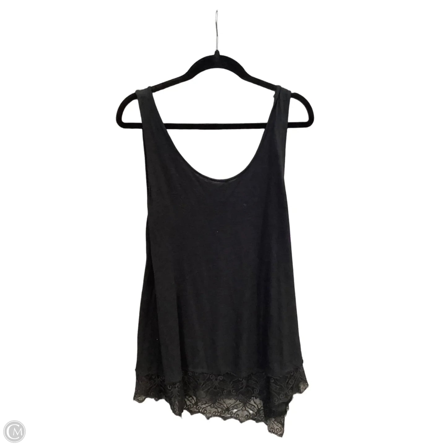 Top Sleeveless By Ana In Black, Size: 1x