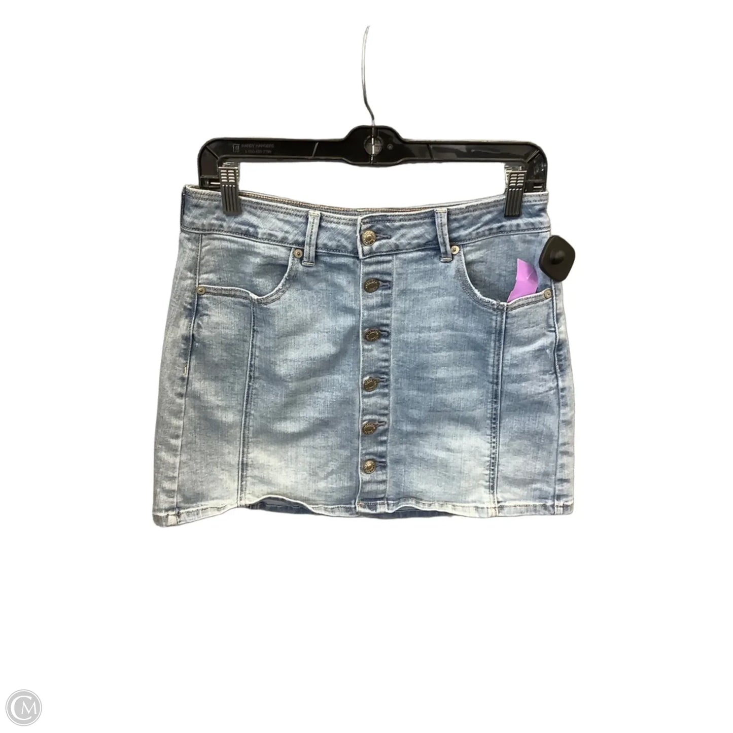 Skirt Mini & Short By American Eagle In Blue Denim, Size: 8