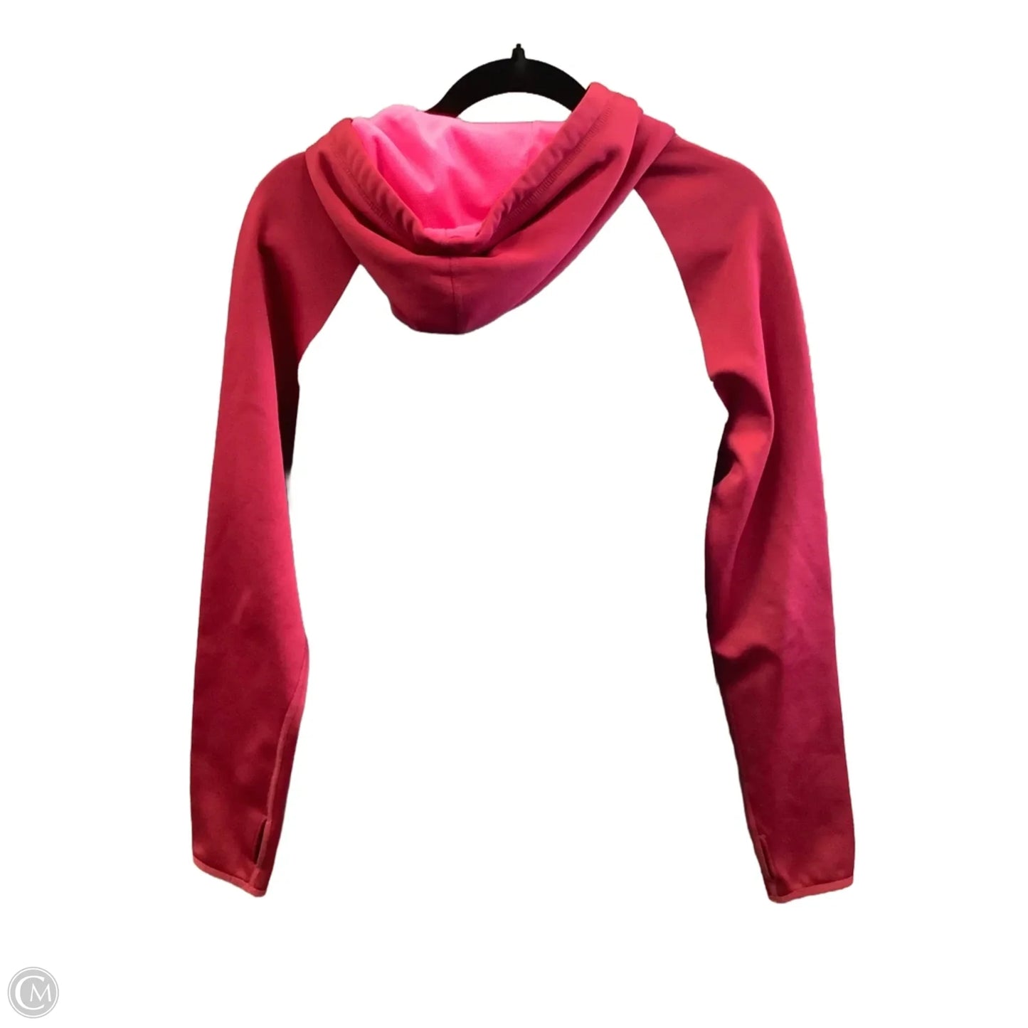 Athletic Top Long Sleeve Hoodie By Nike In Grey, Size: S