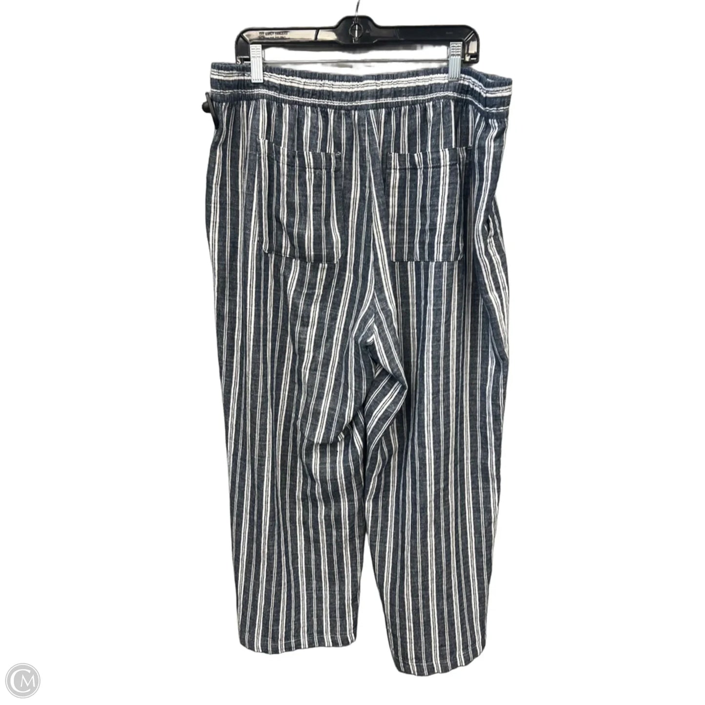 Pants Wide Leg By Old Navy In Striped Pattern, Size: 16