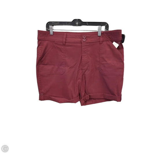 Shorts By Eddie Bauer In Red, Size: 16