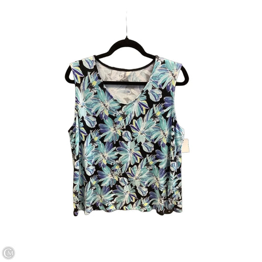 Top Sleeveless By Talbots In Blue, Size: 2x