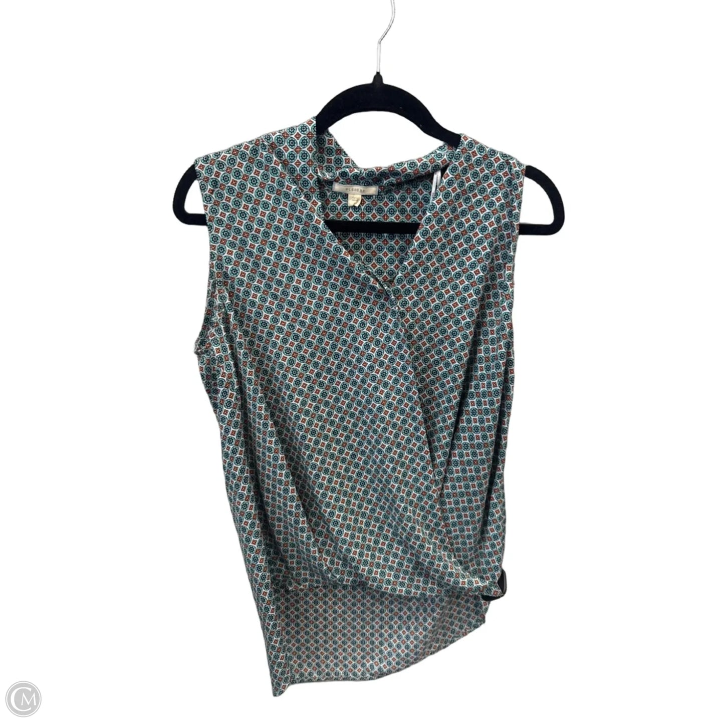 Top Sleeveless By Pleione In Green, Size: S