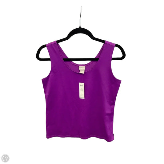 Top Sleeveless Basic By Chicos In Purple, Size: M
