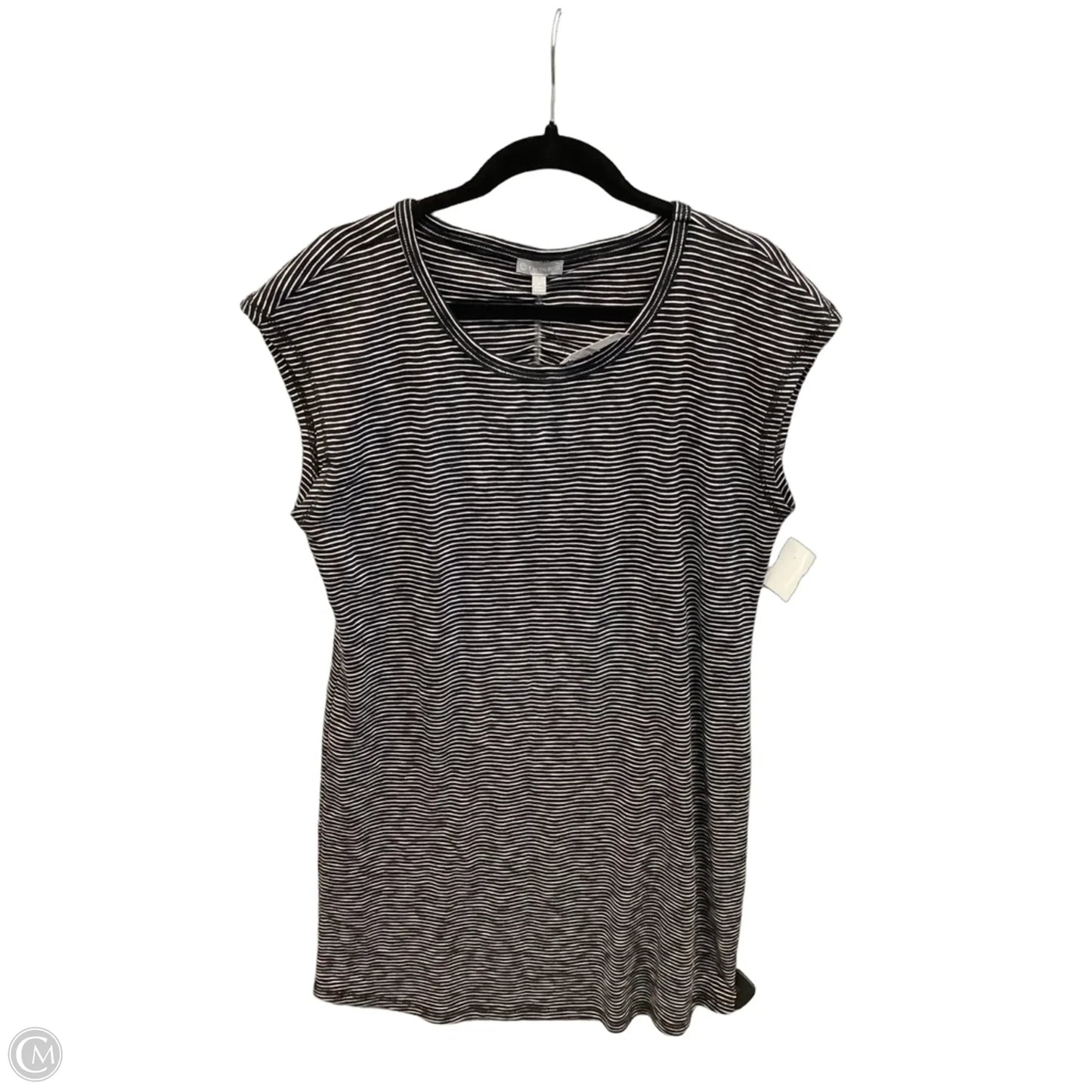 Dress Casual Midi By Talbots In Striped Pattern, Size: L