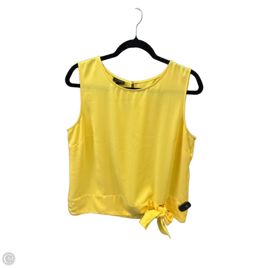 Top Sleeveless By Talbots In Yellow, Size: L