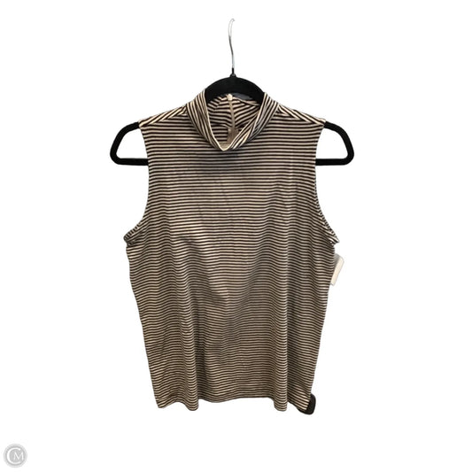 Top Sleeveless By Chicos In Striped Pattern, Size: M