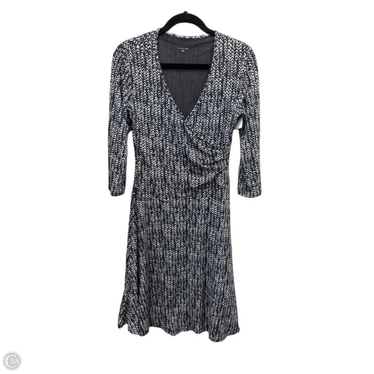 Dress Casual Midi By Garnet Hill In Navy, Size: S