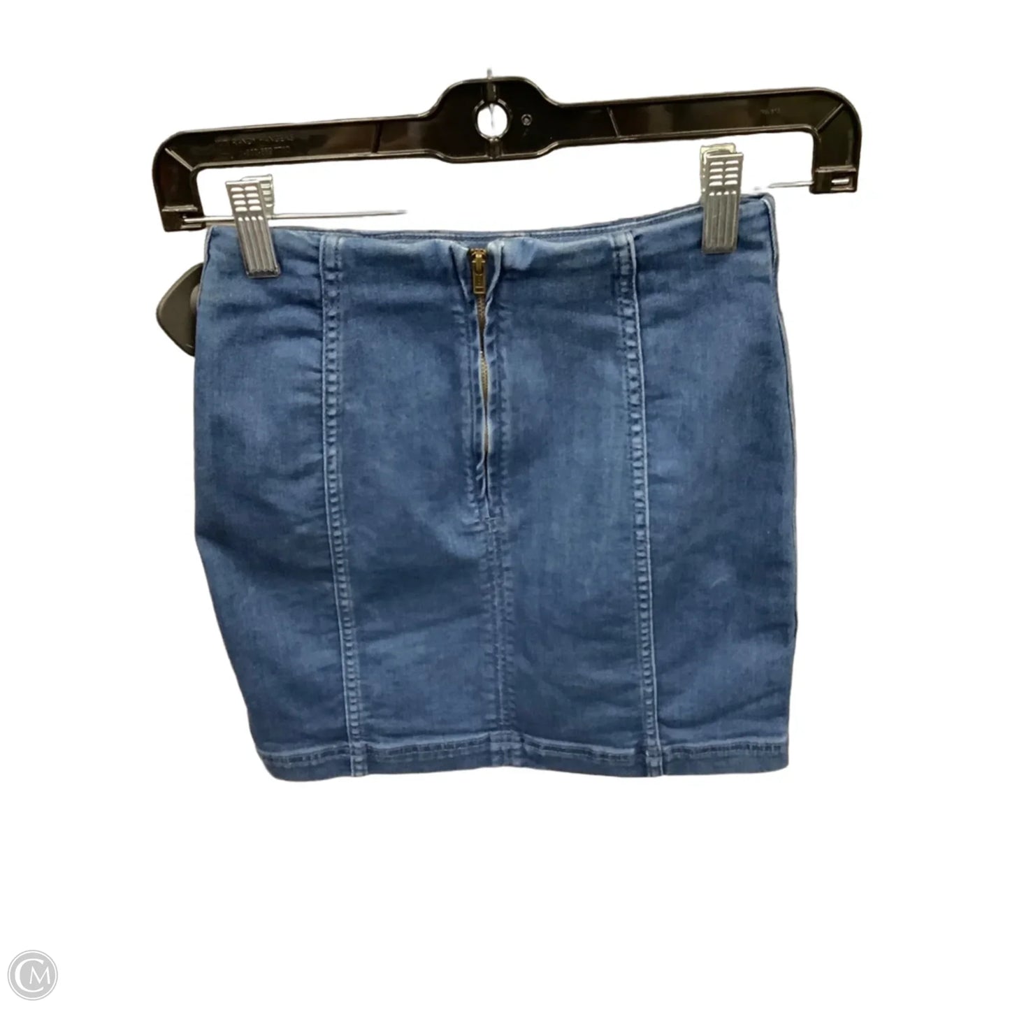 Skirt Mini & Short By Free People In Blue Denim, Size: 0