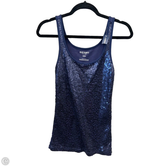Top Sleeveless By Old Navy In Navy, Size: M