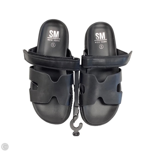 Sandals Flats By Steve Madden In Black, Size: 6