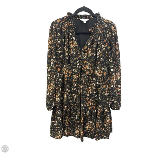 Dress Casual Midi By Time And Tru In Black, Size: L