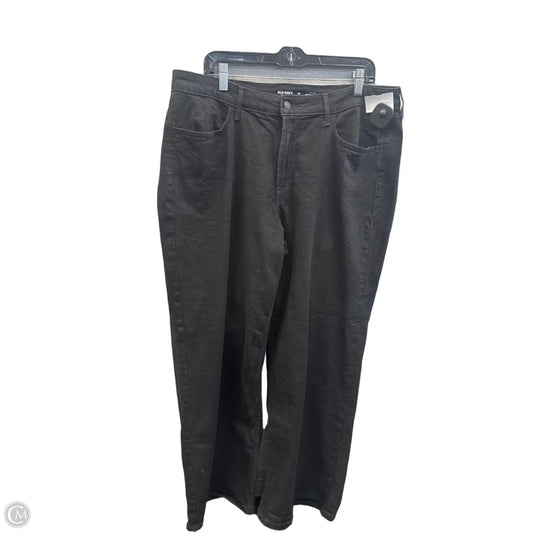 Pants Wide Leg By Old Navy In Black Denim, Size: 16