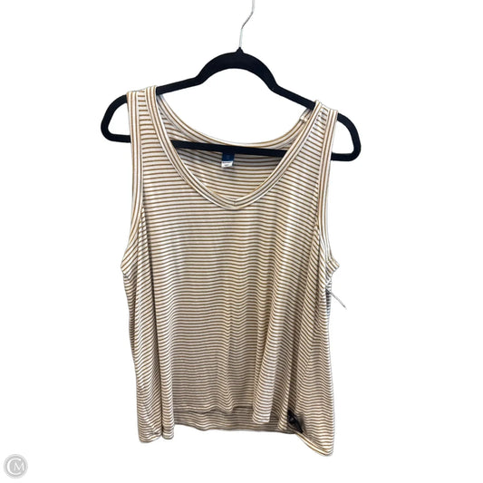 Top Sleeveless By Old Navy In Striped Pattern, Size: Xl