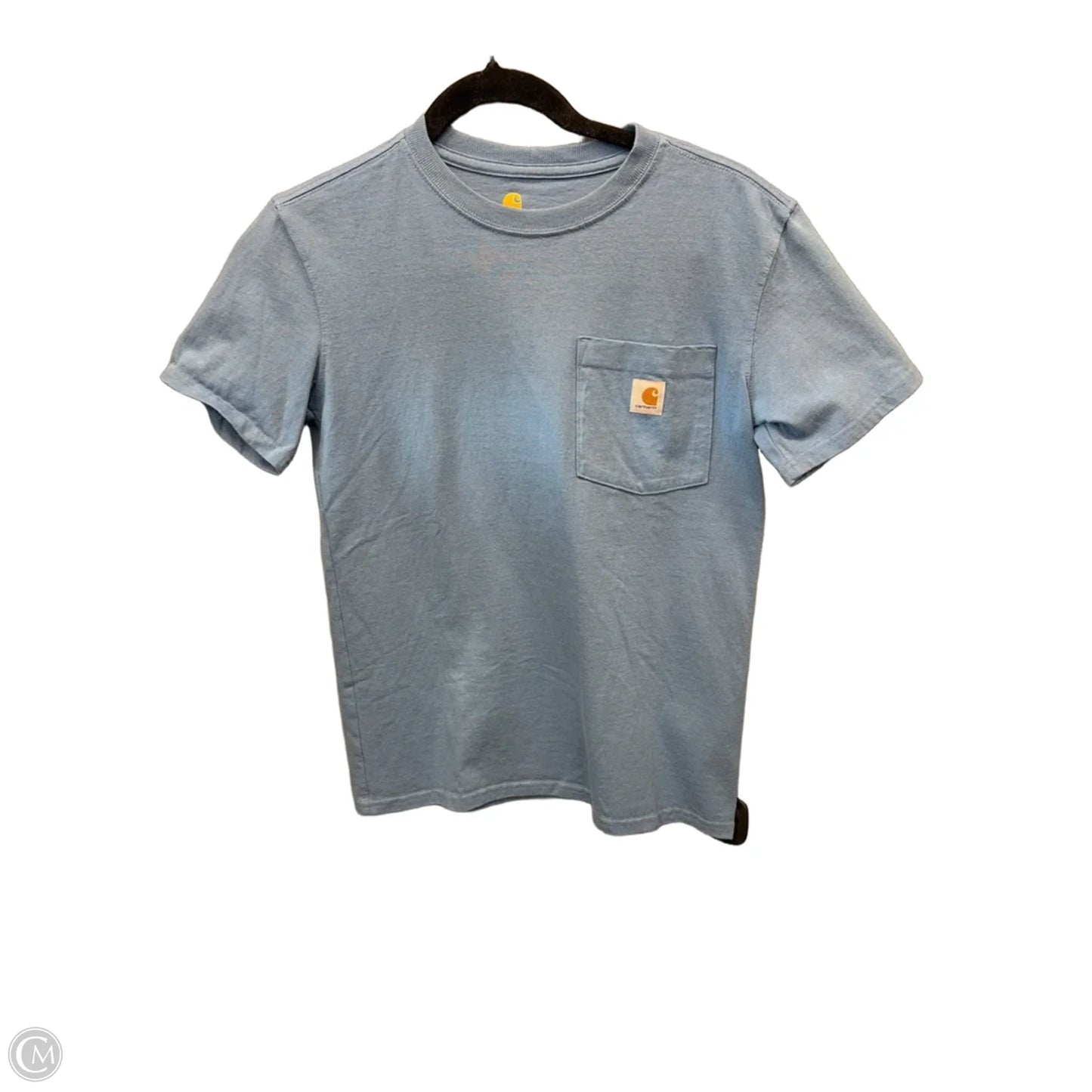 Top Short Sleeve By Carhartt In Blue, Size: Xs