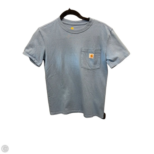 Top Short Sleeve By Carhartt In Blue, Size: Xs