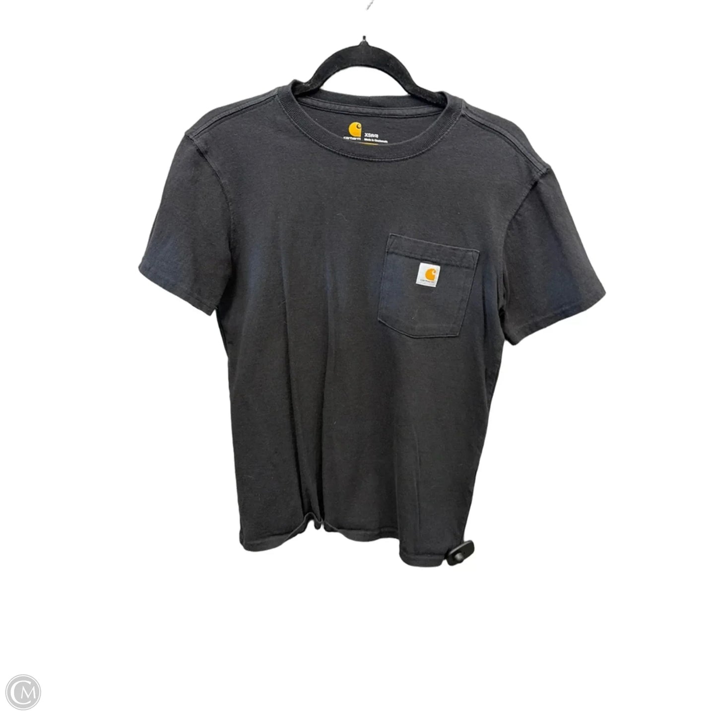 Top Short Sleeve By Carhartt In Black, Size: Xs