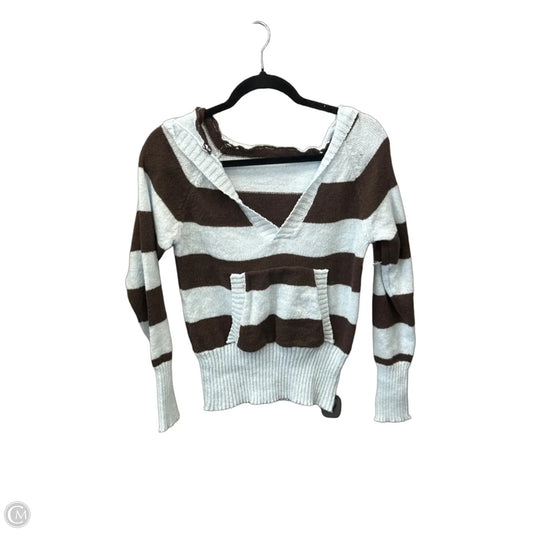 Sweatshirt Hoodie By Cmf In Striped Pattern, Size: M