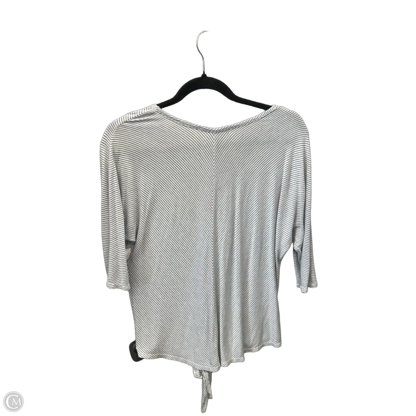 Top Short Sleeve By Green Envelope In Striped Pattern, Size: M
