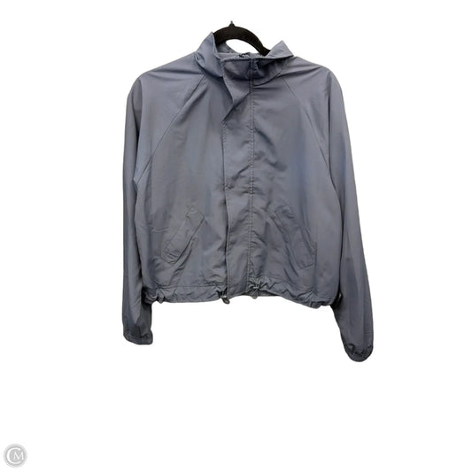 Jacket Windbreaker By Ultra Flirt In Blue, Size: M