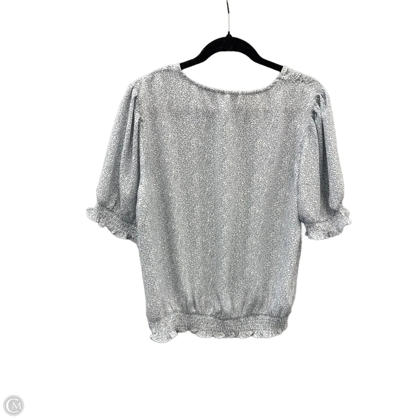 Top Short Sleeve By Adrianna Papell In Blue, Size: L