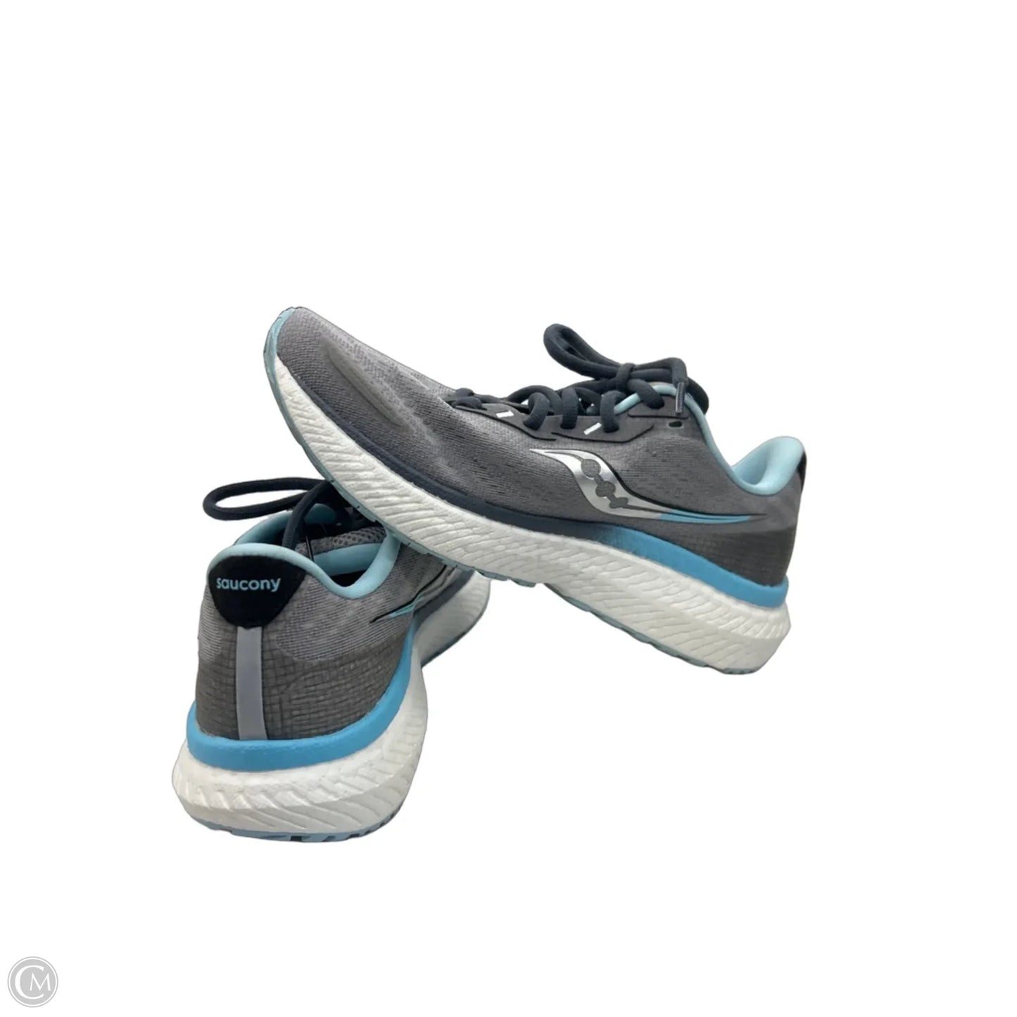 Shoes Athletic By Saucony In Blue & Grey, Size: 8