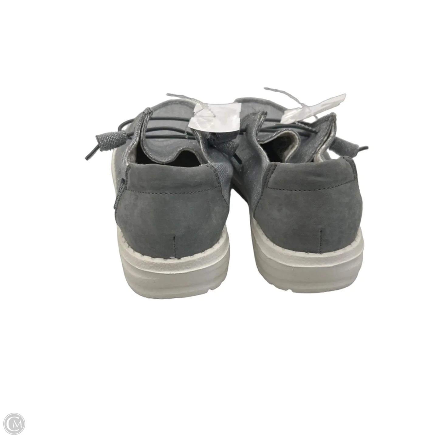Shoes Flats By Hey Dude In Grey, Size: 7