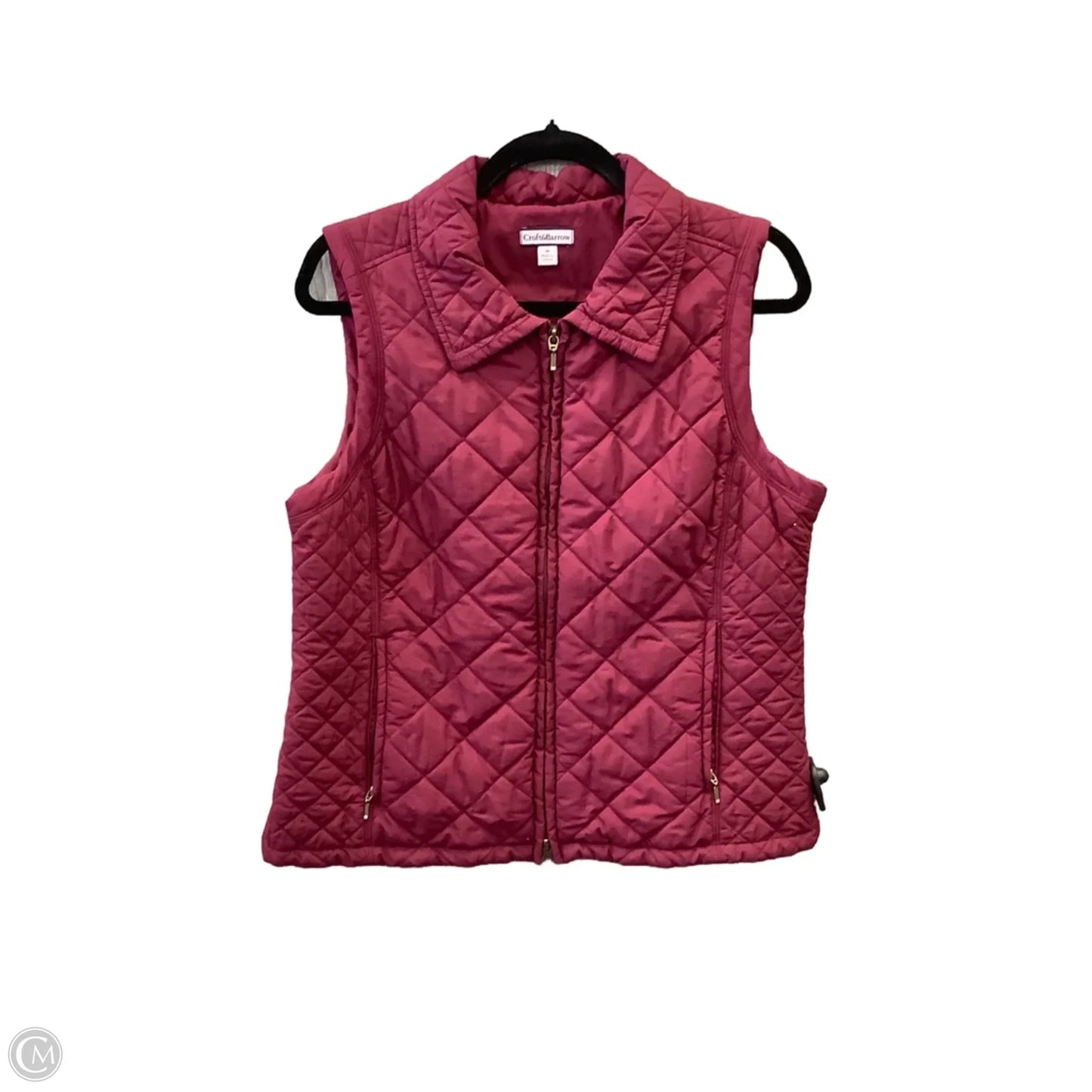 Vest Puffer & Quilted By Croft And Barrow In Red, Size: M
