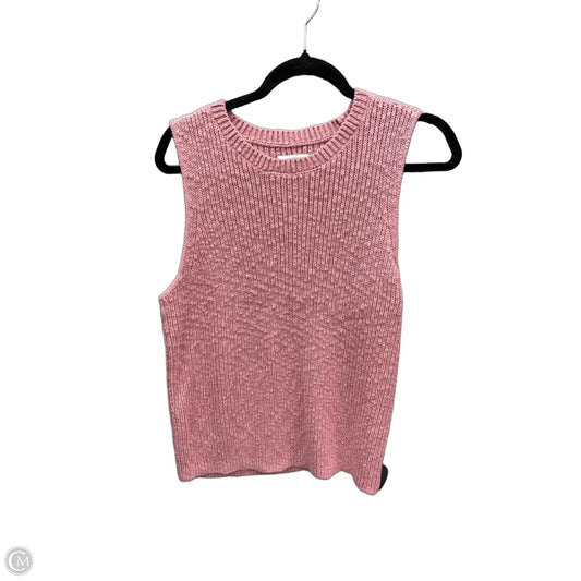 Vest Sweater By Ryegrass In Pink, Size: Xl