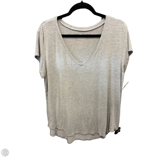 Tunic Short Sleeve By American Eagle In Striped Pattern, Size: L