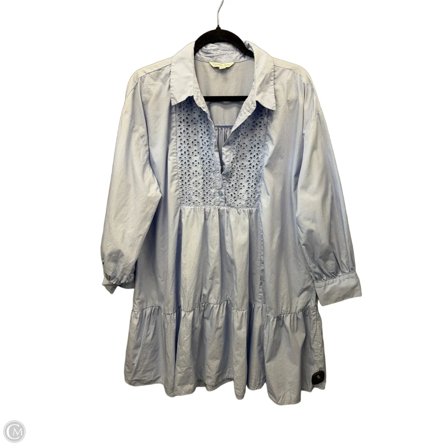 Dress Casual Short By Ophelia Roe In Blue, Size: 1x
