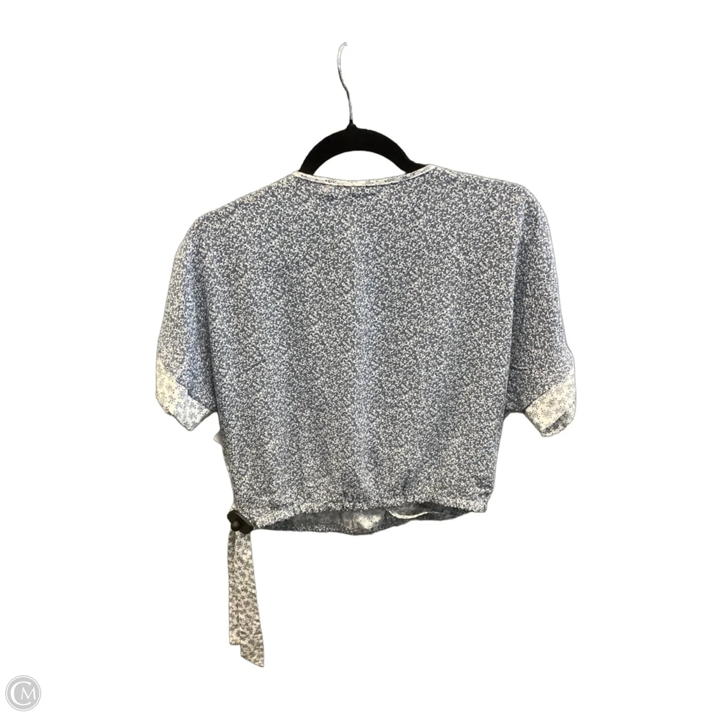 Top Short Sleeve By Paper Crane In Floral Print, Size: M