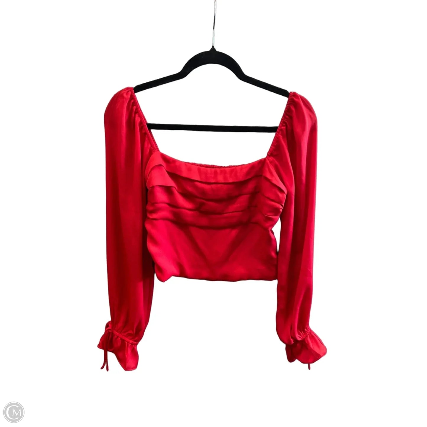 Blouse Long Sleeve By Francesca’s In Red, Size: S