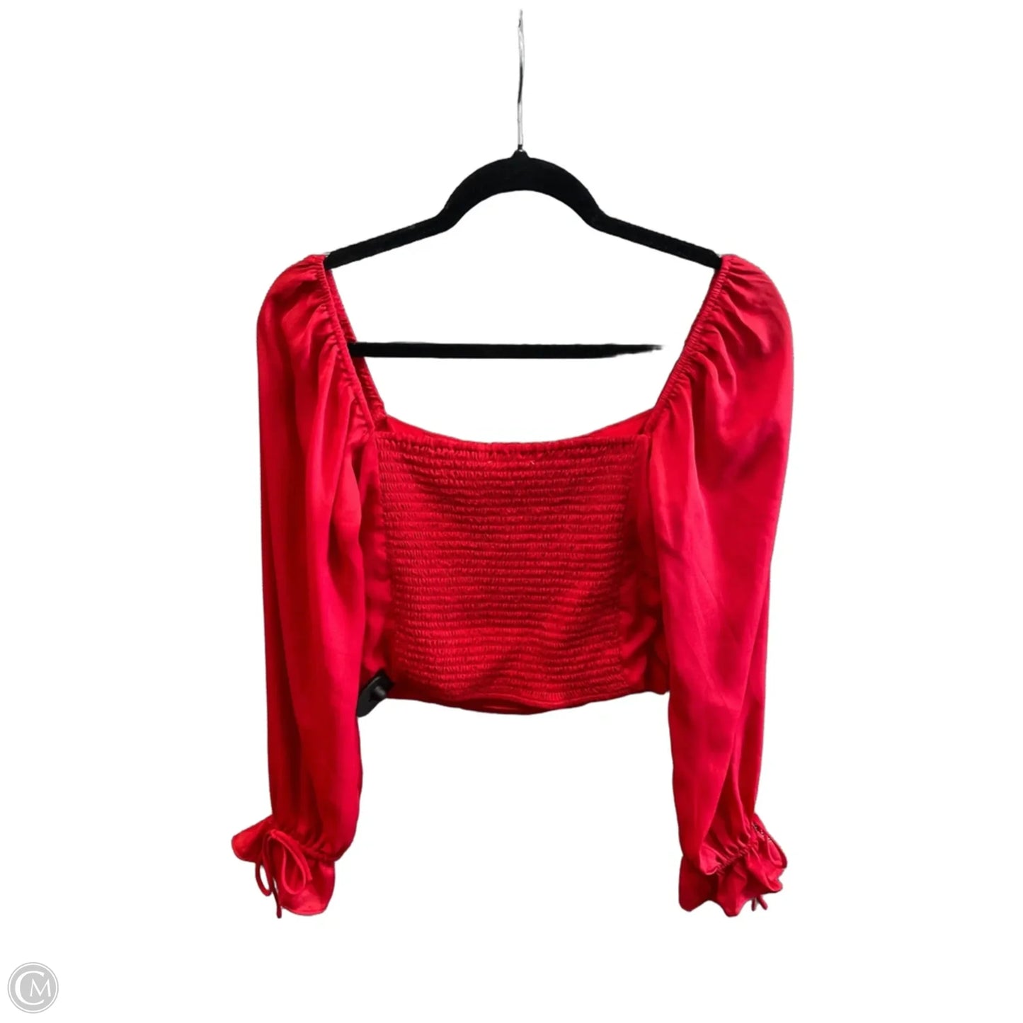 Blouse Long Sleeve By Francesca’s In Red, Size: S