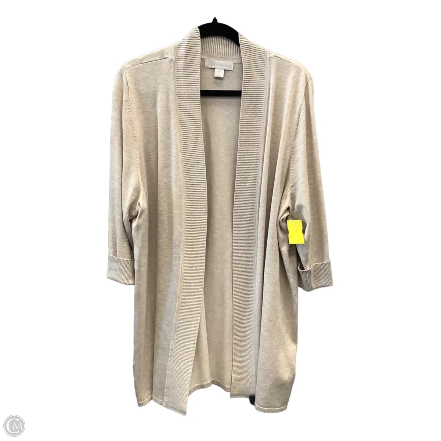 Cardigan By Laura Ashley In Tan, Size: 2x