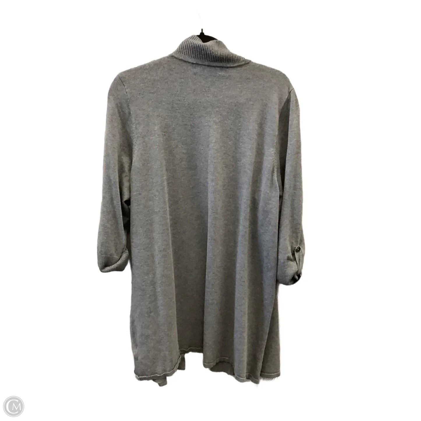 Cardigan By Laura Ashley In Grey, Size: 2x