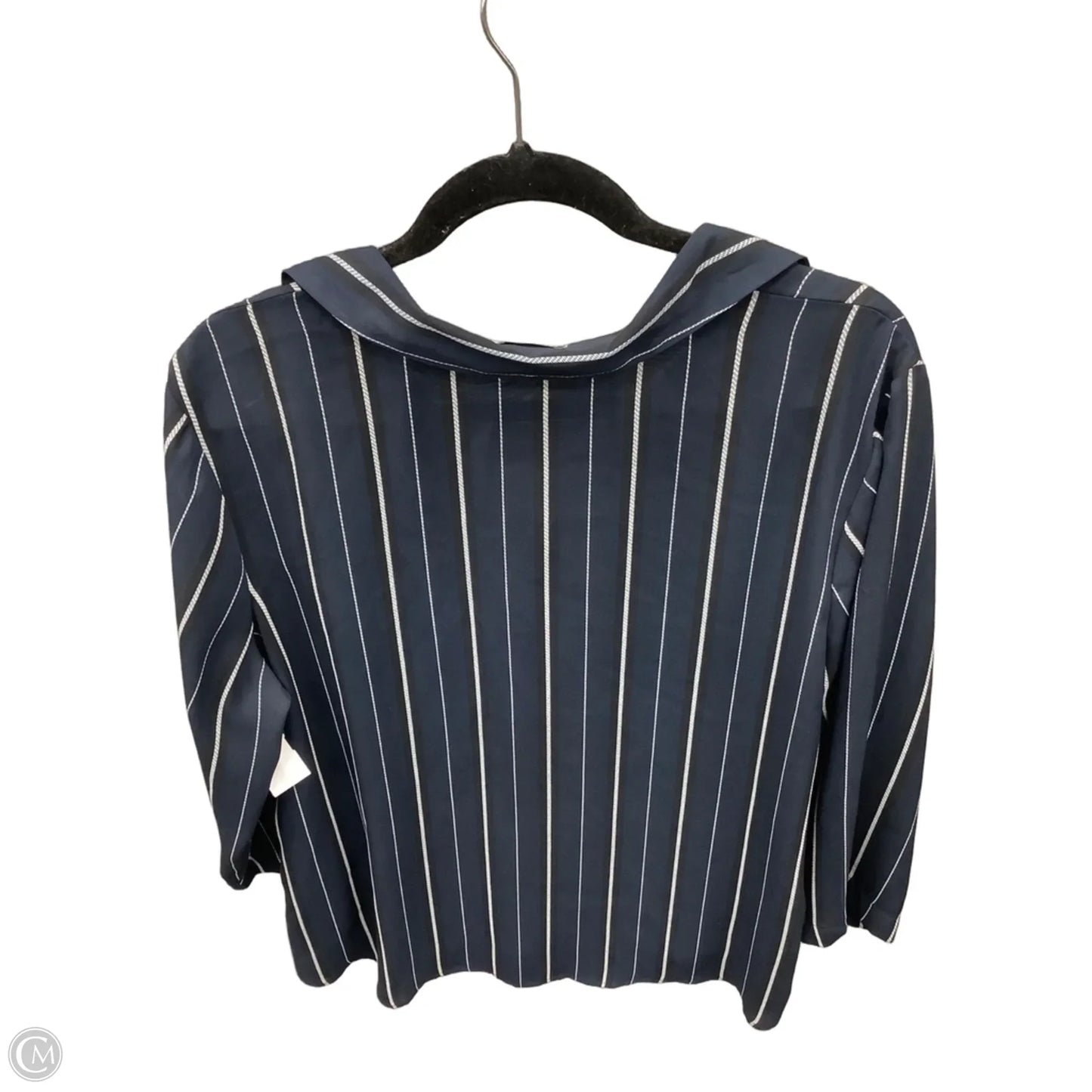 Tunic 3/4 Sleeve By Van Heusen In Navy, Size: Xl