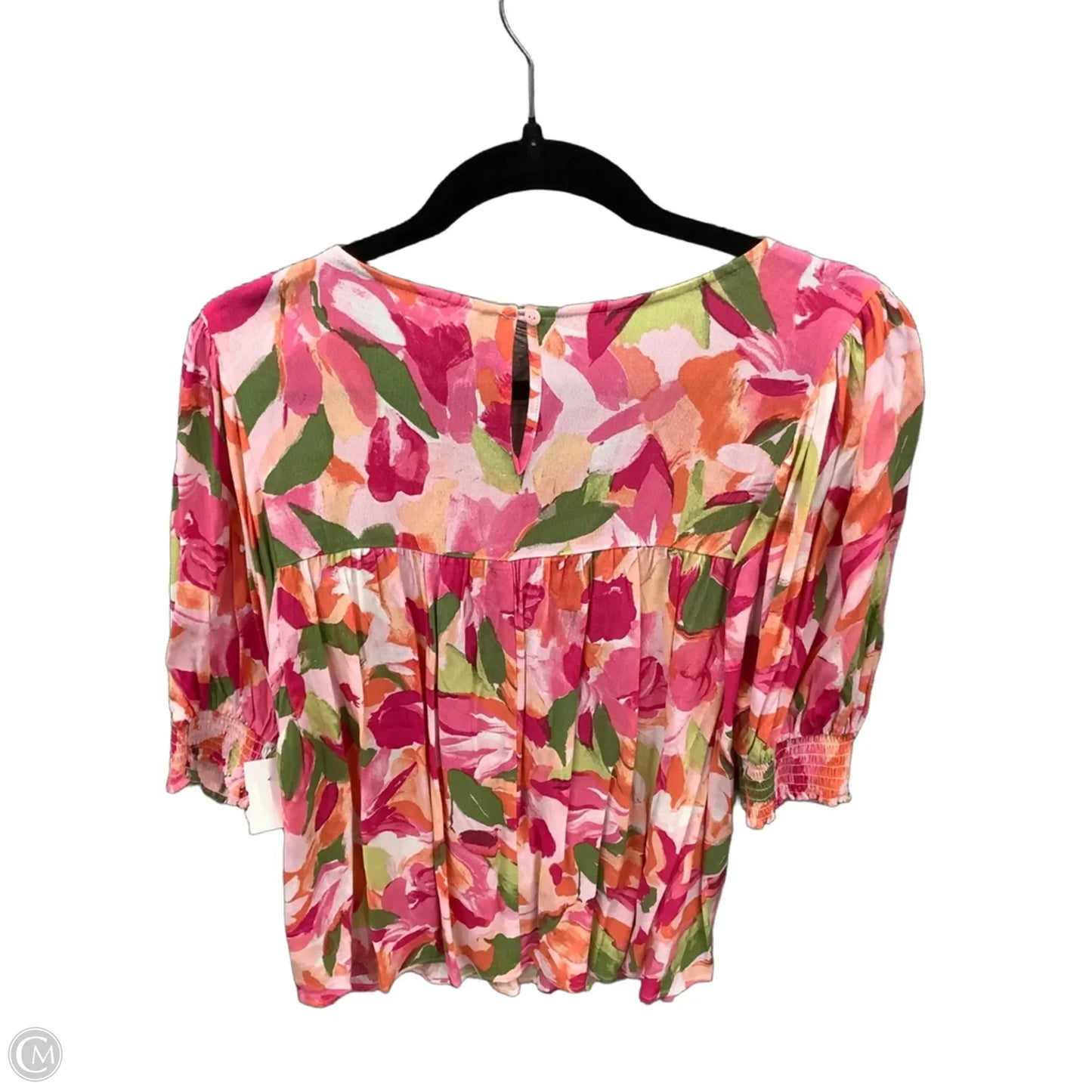 Tunic 3/4 Sleeve By Terra & Sky In Pink, Size: Xl