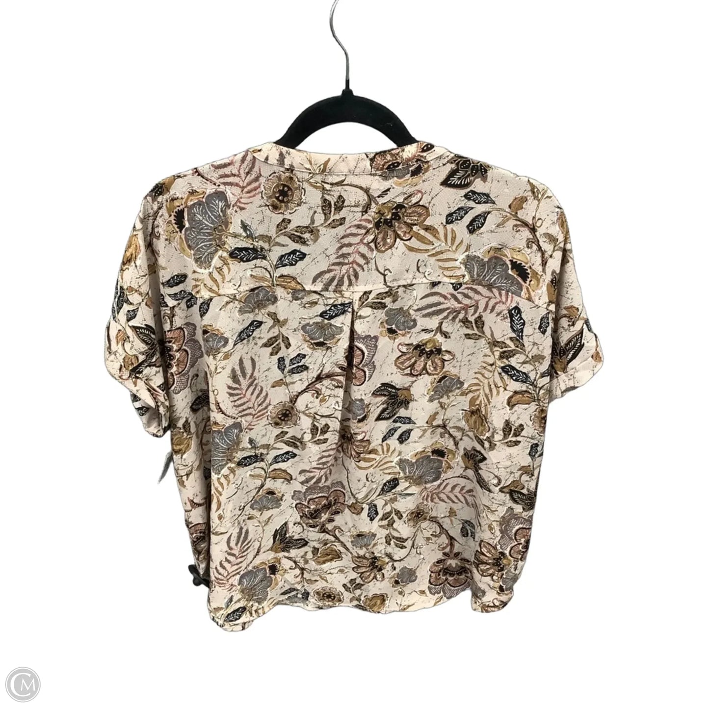 Blouse Short Sleeve By Maurices In Floral Print, Size: Xl