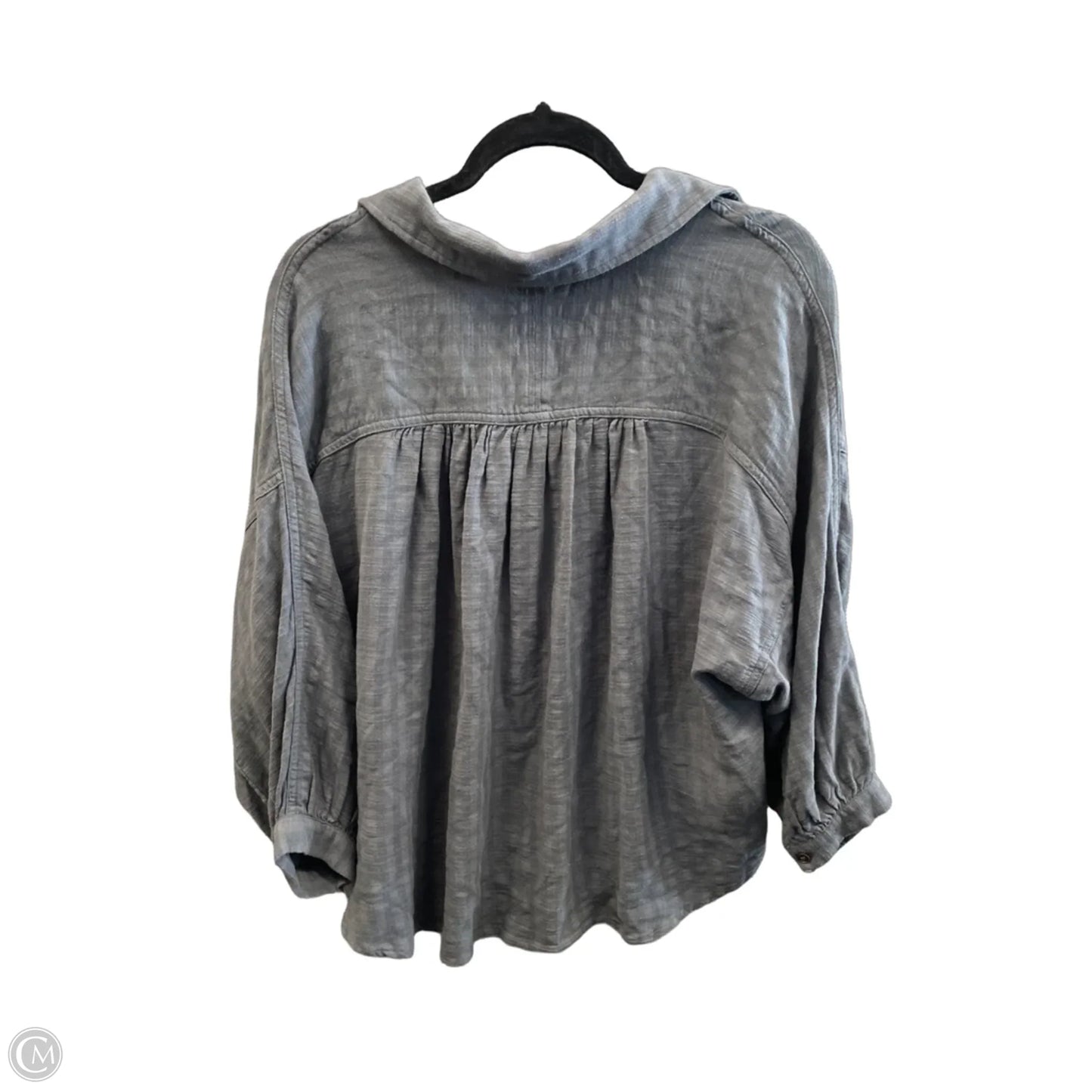 Top Long Sleeve By In Loom In Grey, Size: M
