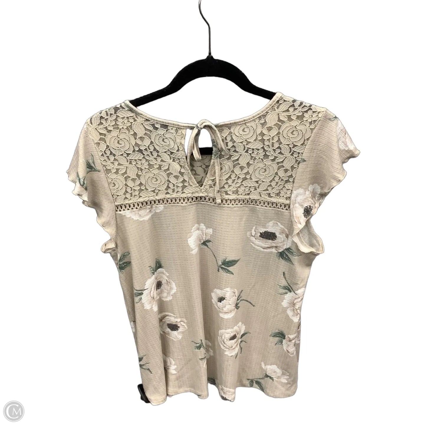 Top Short Sleeve By Torrid In Tan, Size: M