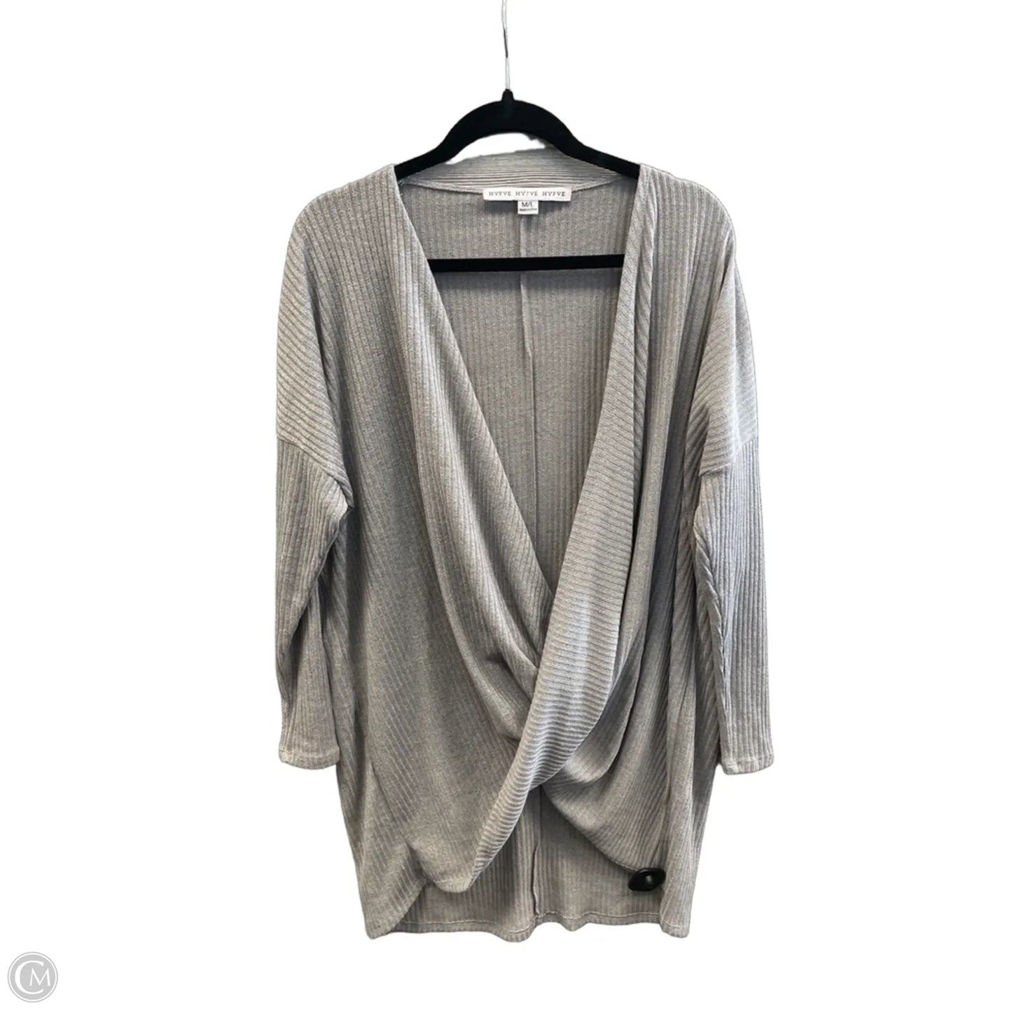 Tunic Long Sleeve By Hyfve In Grey, Size: M